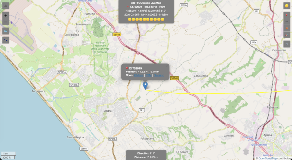 rdzsonde realtime map